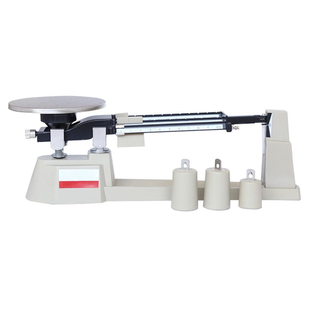 Triple Beam Mechanical Balance Scale - 2610g Capacity, 0.1g Precision, Stainless Steel Platform, No Battery Required for Classroom Use