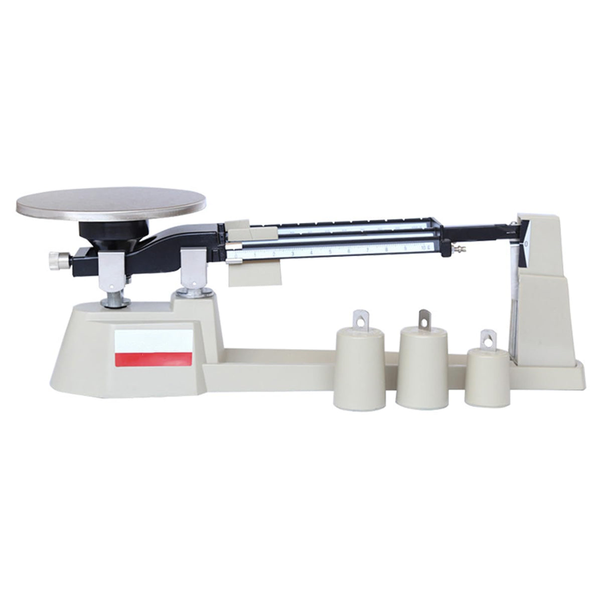 Triple Beam Mechanical Balance Scale - 2610g Capacity, 0.1g Precision, Stainless Steel Platform, No Battery Required for Classroom Use