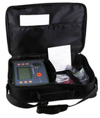 Handheld Insulation Resistance Tester Meter Megohmmeter with Insulation Resistance 0.01MΩ-200GΩ Resolution 0.01MΩ Rated Voltage 100V 250V 500V 1000V 2500V 500 Groups Data Storage