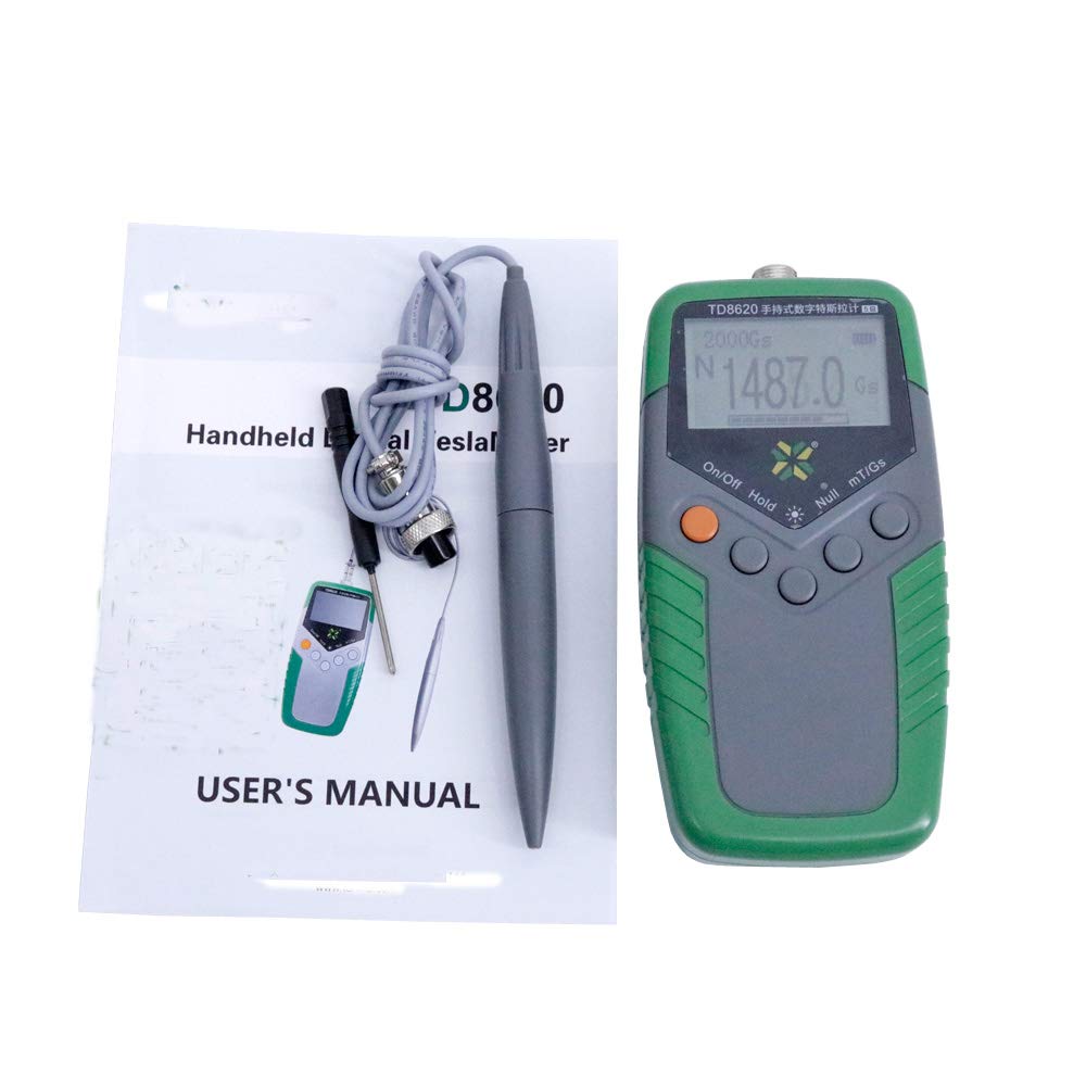 Gauss Meter Surface Magnetic Field Tester of Accuracy 2 Percent with Range 200 mT 2000 mT Minimum Resolution 10uT