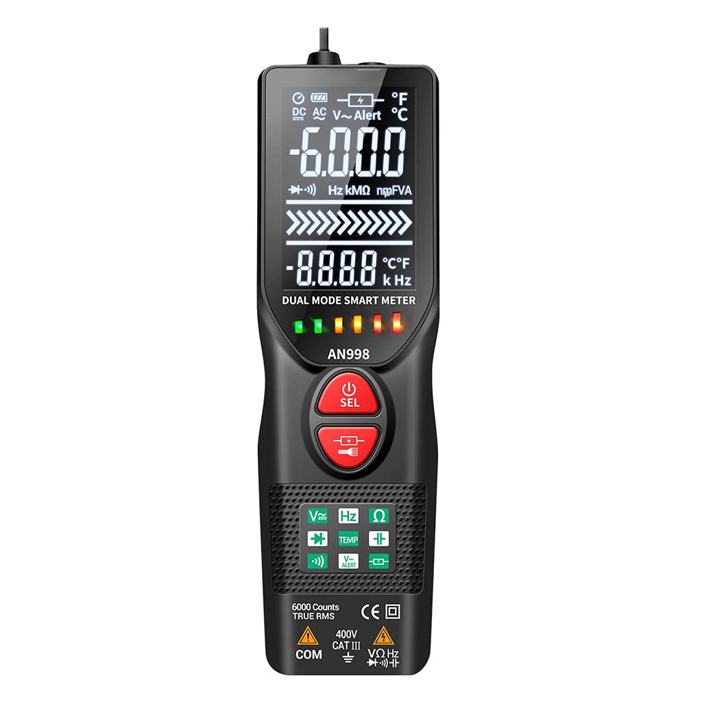 Intelligent Digital Multimeter Non-Contact NCV Tester AC/DC Capacitance Diode Continuity Resistance