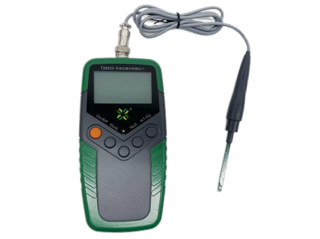 Handheld Gauss Meter Magnetic Gauss Meter with Accuracy ±5% Range of Measurements 0 to 2400 mT for Measuring the Surface Flux Density of Permanent Magnet Materials