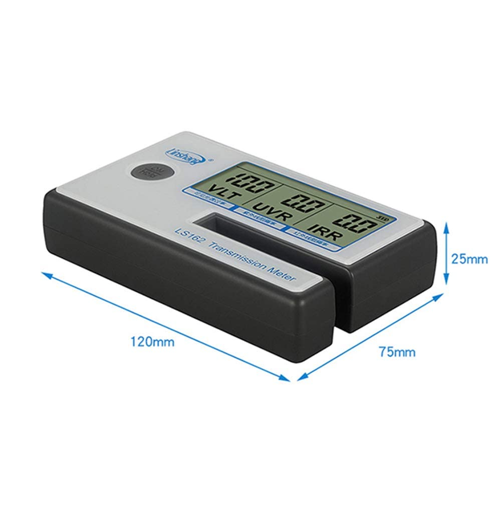 3 in 1 Solar Film Transmission Meter Window Tint Meter with UV IR Rejection Visible Light Transmittance Meter VL 550nm UV 365nm IR 950nm