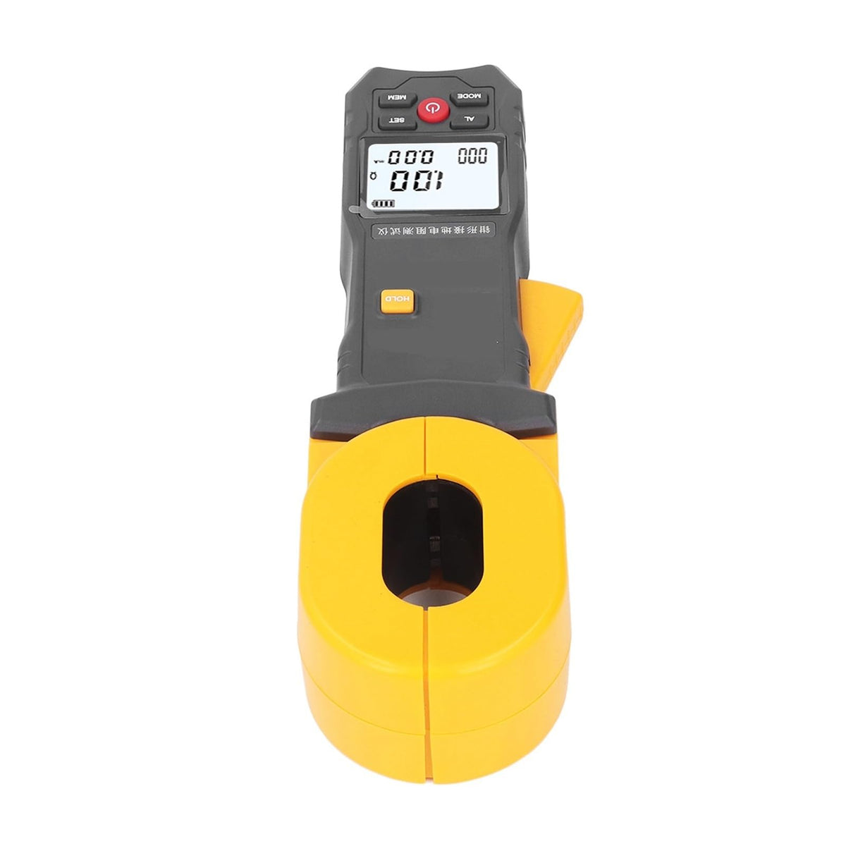 Resistance Tester LCD Digital Clamp Ground Meter Auto Power Off Earth Test for Weather