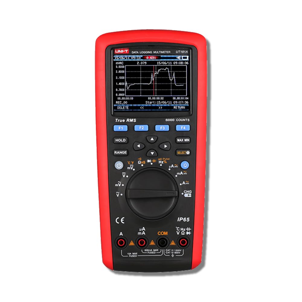 UNI-T UT181A True RMS Datalogging Multimeter 20000 Data Logging Count 6000 Bandwidth (Hz) 100kHz