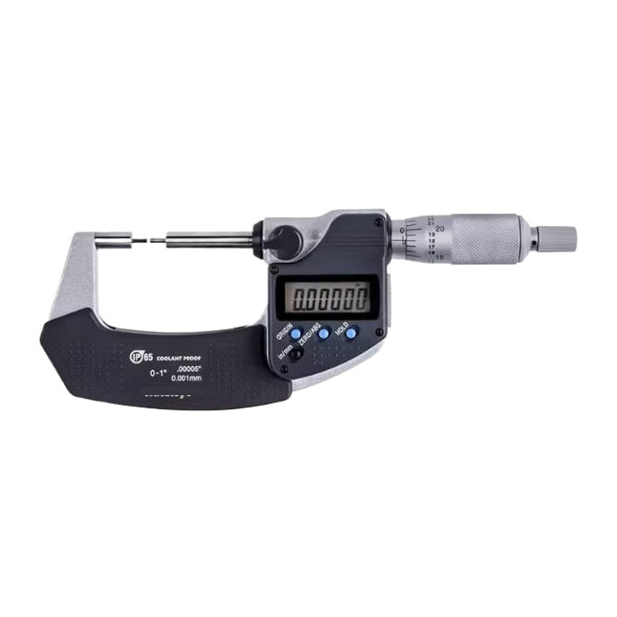Spline Outside Micrometer 0-1 Inch Caliper Type Precision Measuring Tool with Carbide Tips 331-361-30 for Industrial Machinery