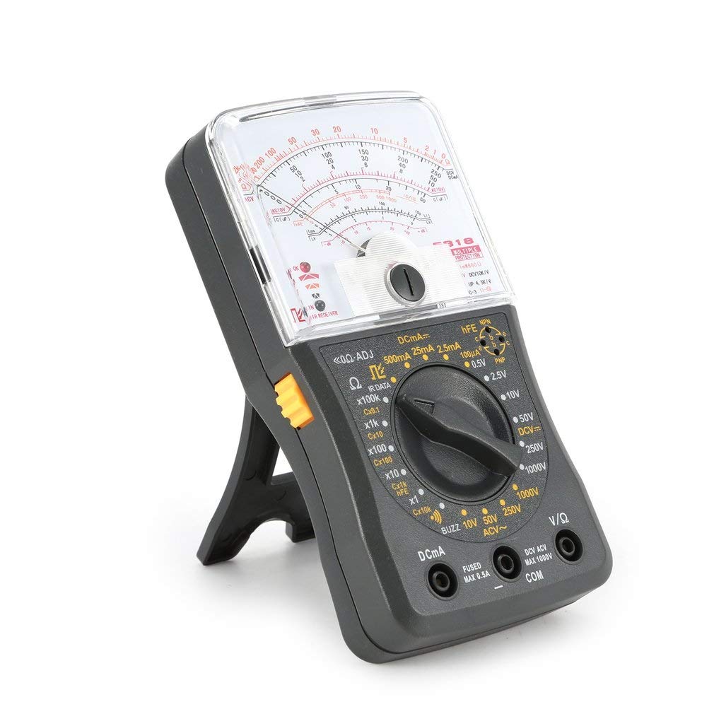 Mini Handheld Analog Multimeter AC/DC Voltmeter Ammeter Resistance Continuity Capacitance Fuse & Diodes Tester