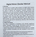 VC4060 Digital Motor Checker Insulation Tester, 3-in-1 Professional Inductance Milliohm Meter Megohmmeter for EV Auto Repair, Coil & Winding Resistance CAT III with Calibration Certificate