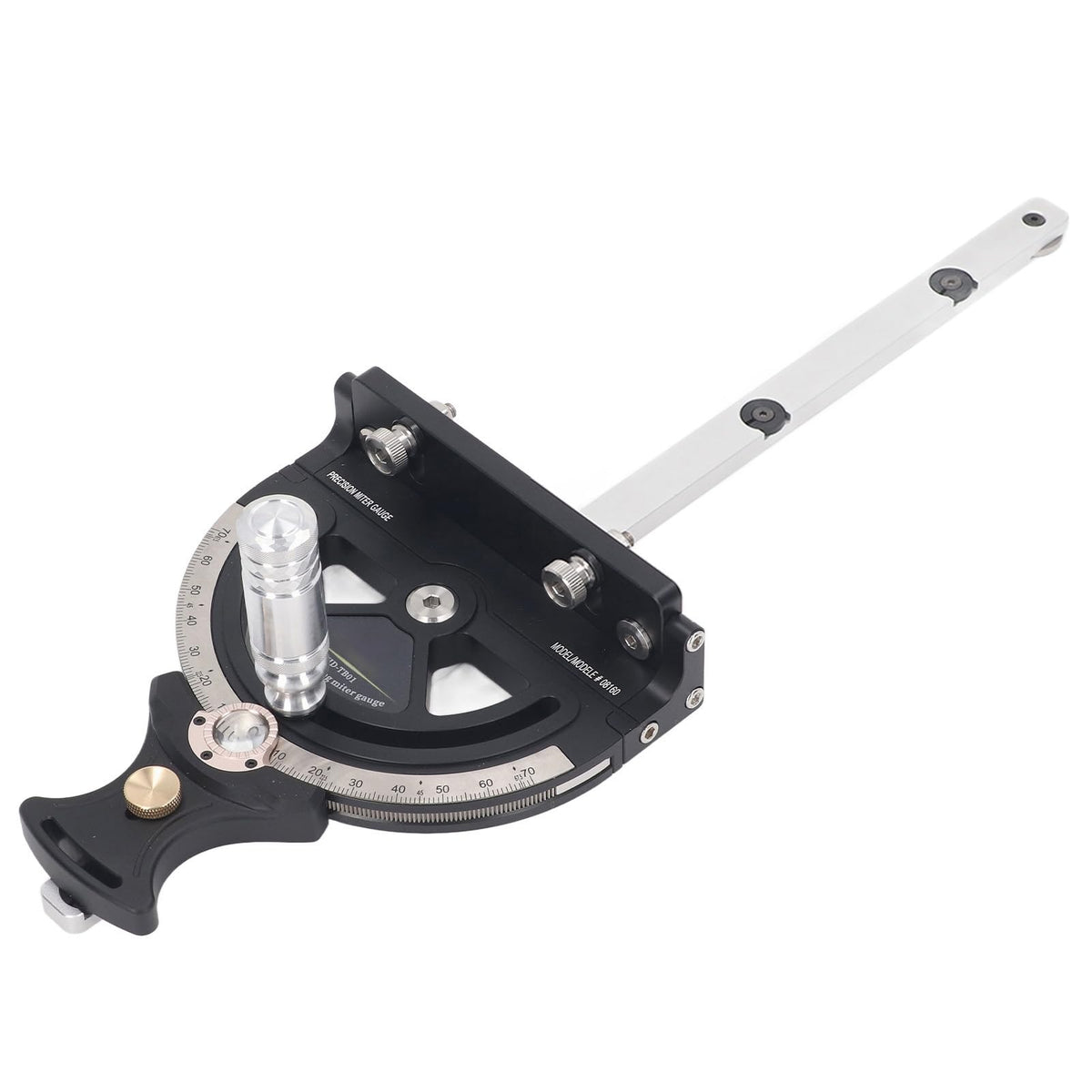 Professional Miter Gauge System Precision Angle Measurement Tool 0 70 Degree Adjustable Table Saw Accessory for Woodworking Metalworking Aluminum Alloy Construction