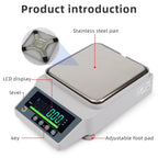 Analytical Balance, LCD Electronic Balance Scale High-Precision Scale Household Kitchen Analytical Balance 1Kg 0.01g/10Kg 0.1g/5Kg 0.01g(1KG 0.01G)