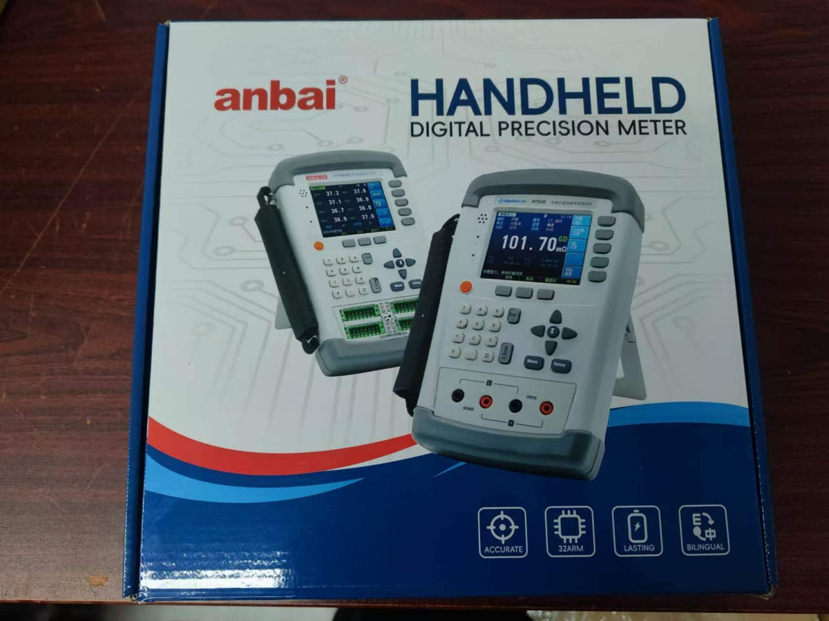 i-POOK - LCR Meter AT825 AT826 AT827 AT828 High Precision Digital Bridge Meter 0.2% Accuracy, 50000 Counts with USB Protocol, Touch Screen SCPI Color LCD Capacitance Tester