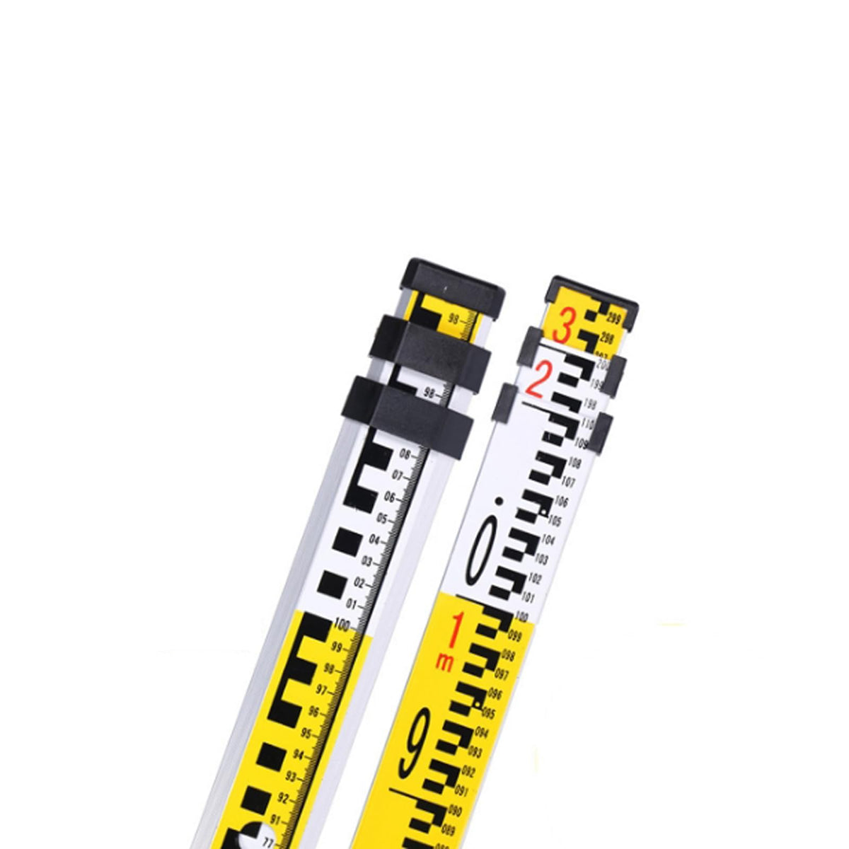 3m Aluminum Leveling Staff, Telescopic Leveling Rod - Adjustable Surveying Staff for Accurate Measurements - Lightweight Aluminum Construction