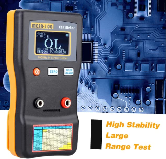MESR-100 ESR CapacitorTester OhmMeter Professional Measuring InternalResistance of CapacitorCapacitanceCircuit Tester