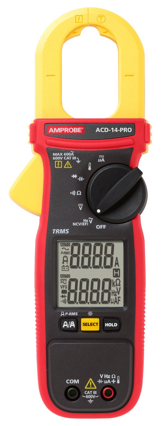 Amprobe - 3086905 ACD-14 Plus Dual Display Digital Clamp Multimeter with Temperature