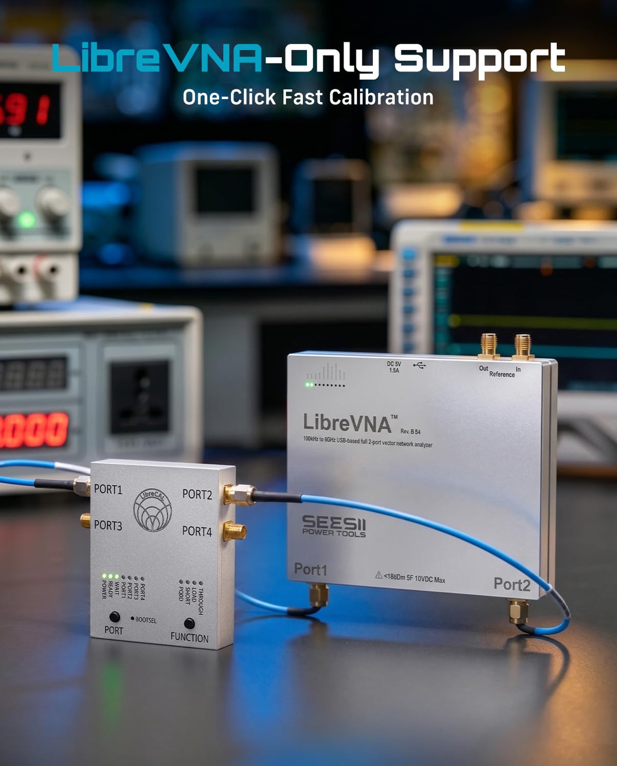SEESII LibreCAL Electronic Calibration Kit 4-Port for LibreVNA