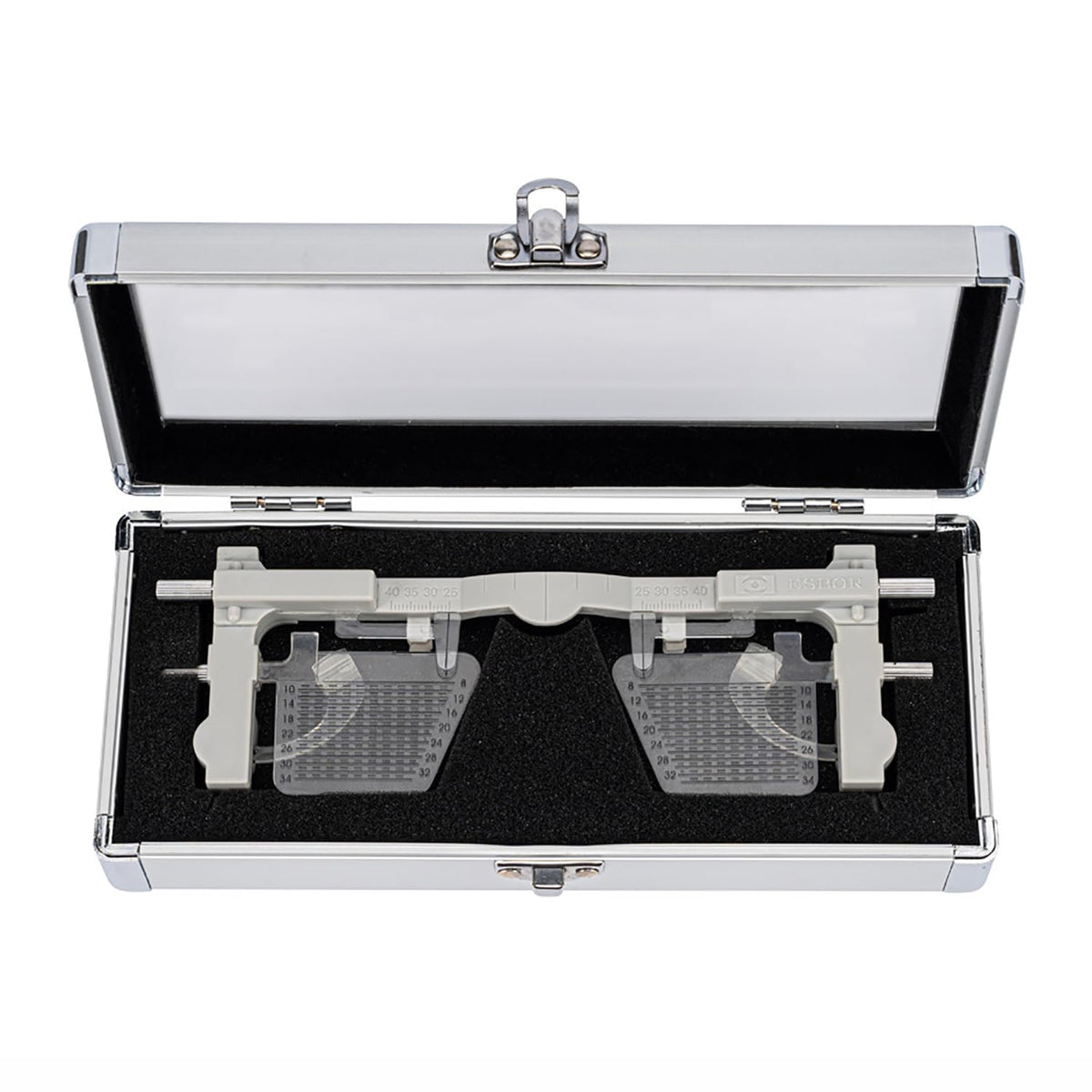 Pupil Distance and Pupil Height Meter, Optical Tool Ophthalmic Vision Tester, Aluminum Box Packaging, Accurate Measurement, Used to Measure Pupil Distance and Pupil Height