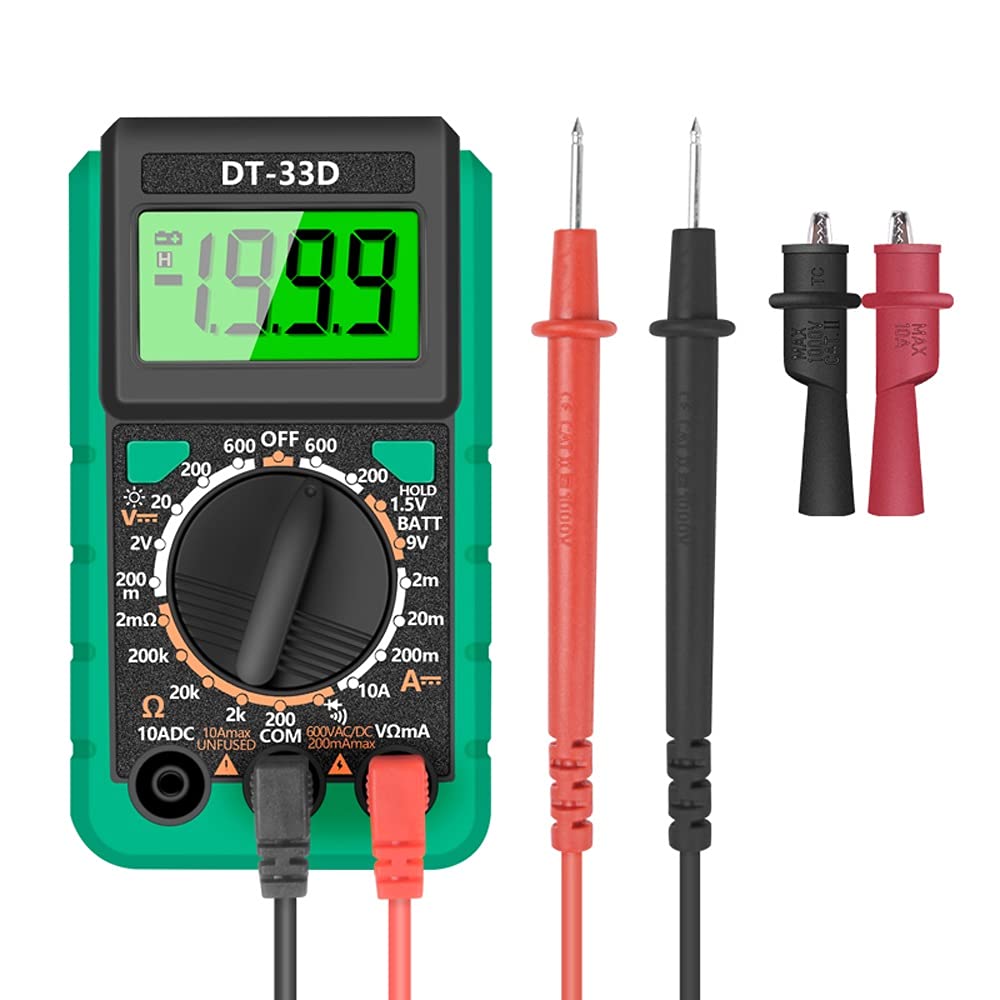 Digital Multimeter Auto Ranging AC/DC Voltage Meter Flash Light Large Screen Tester Professional