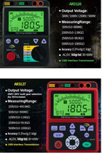 AR3126 DigitalMegohmmeter HighVoltageTester EarthInsulationResistance Tester