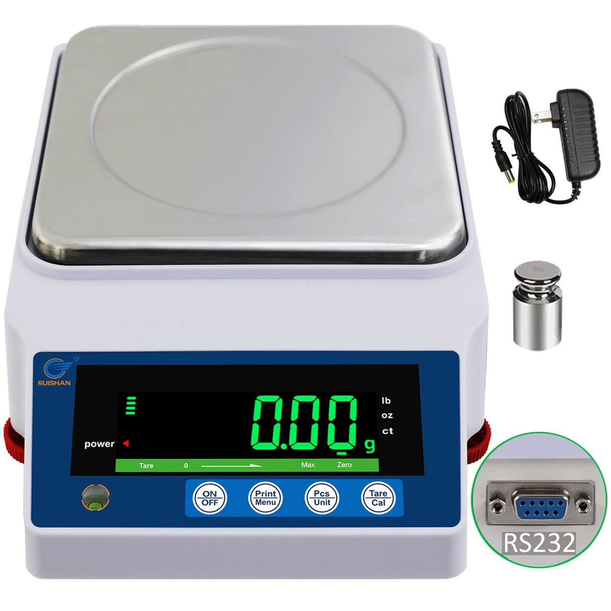 3kg x 0.01g smart laboratory analytical balance scales with Basic weighing, Counting, Cost settlement, Percent , Dynamic , Gross net weight mode, HI OK LO limit alarm, RS232