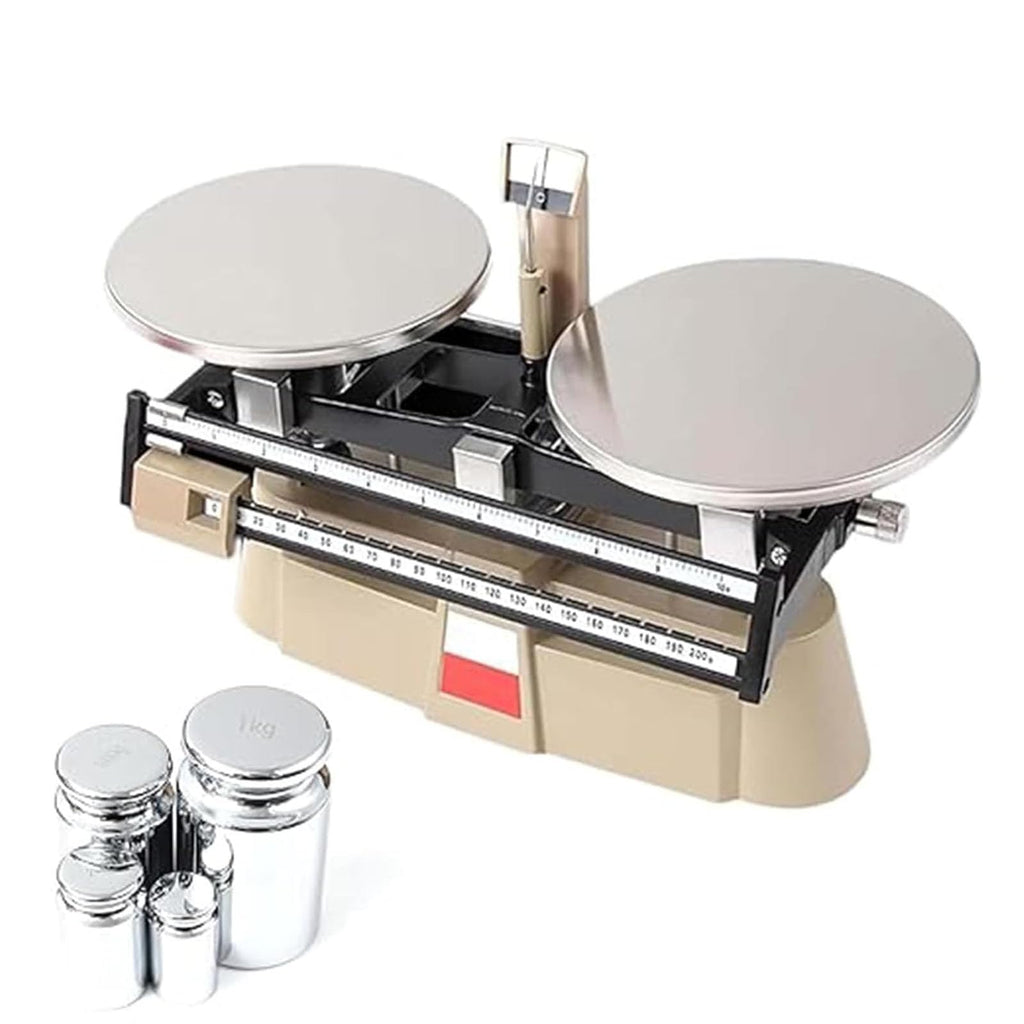 Double Pan Balance Scale, 2000 g Capacity for School and Lab Use