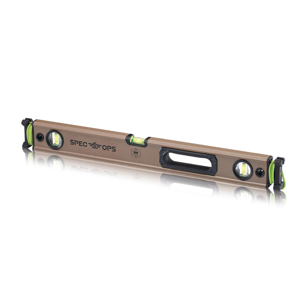 Spec Ops Tools Pocket Level for Framing & Layout, 33% Larger Precision Block Vials, Magnetic, Pocket 4"
