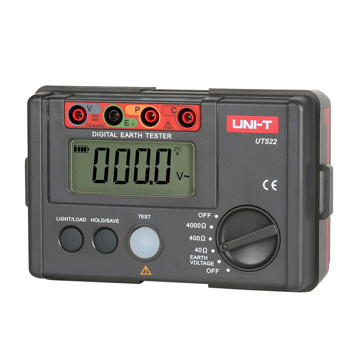 UNI-T UT522 UT520 Series Digital Earth Tester, 0O-4000O Earth Resistance Tester