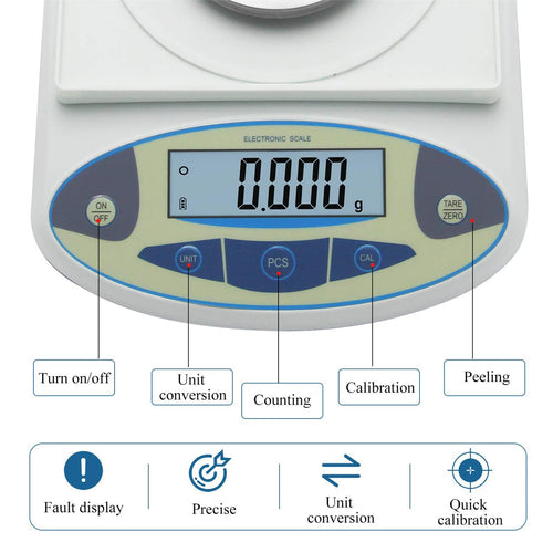 0.001g Electronic Analytical Balance with Windshield, High Precision Laboratory Lab Scale,1mg Weighing Scale for Scientific, Jewelry, Gold, Kitchen (100g/0.001g) (300g/0.001g)