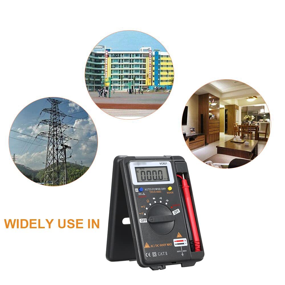 VC921 Handheld Digital Multimeter Multifunction Mini Multi Esr Meter AC/DC Voltage Transistor Tester Ammeter Temperature Sensor