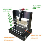 Universal PCB Test Stand, PCBA Test Rack Embryo Frame DIY Circuit Board Fixture Testing Jig 180x160MM with 4 Acrylic Board