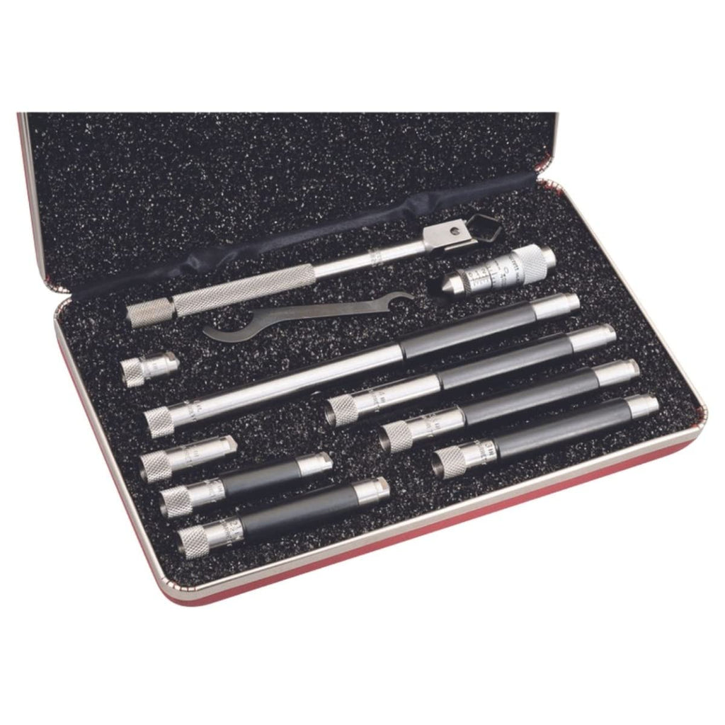 Starrett Tubular Inside Micrometer Set, 1.5-12" Range, .001" Graduation