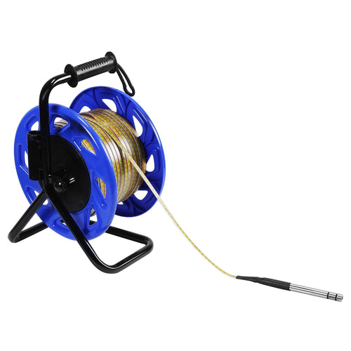 100m Water Level Measurement Gauge with Fixed Probe and Steel Tape Groundwater Level Measuring Instrument for Wells Boreholes Reservoirs and Pipes