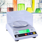 Digital High Precision Laboratory Analytical Balance Scale,Balance Lab Electronic Precision Weighing Carat,with LCD Display, 600g/0.01g