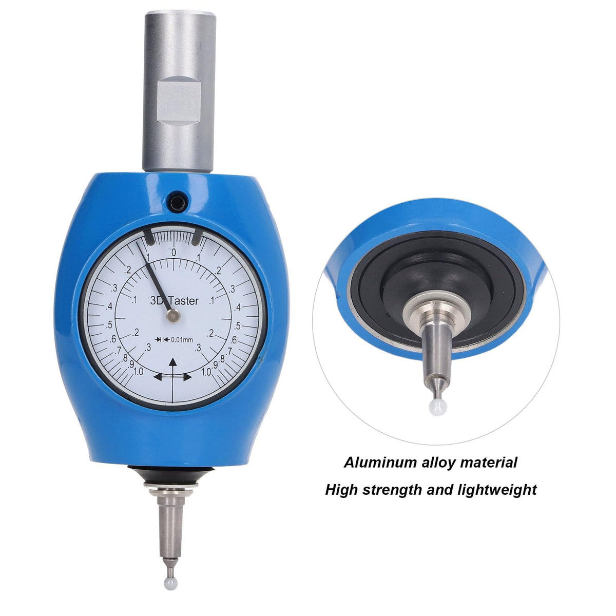 3D Edge Finder, CNC Touch Probe & Electronic Edge Locator, High Accuracy Aluminum Alloy with Storage Box, for Milling Machine and CNC Equipment