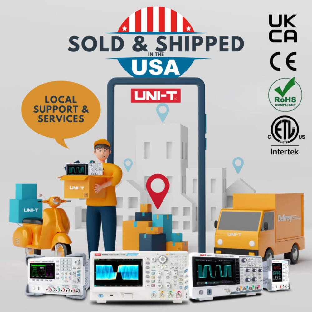 UNI-T UTG1022X 20MHz 2 Channels Essential-Series Arbitrary Waveform Generator 200MS/s 4Kpts Memory Depth USB 4.3 Inch Display 150MSa/s Sampling Rate 16-bit High Resolution UTG1022X - 20MHz