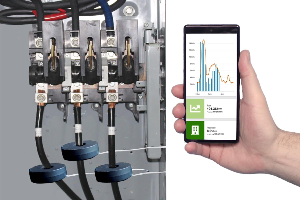 3-Phase Energy Meter 200A/600V 2.4GHz WiFi/Ethernet