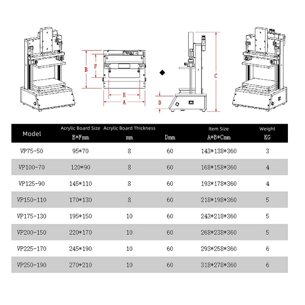 Universal Test Frame PCBA Tester Fixture Time-Delay Pneumatic PCB Jig Functional Test Stand FCT Jig ICT Circuit Board (220X170MM)