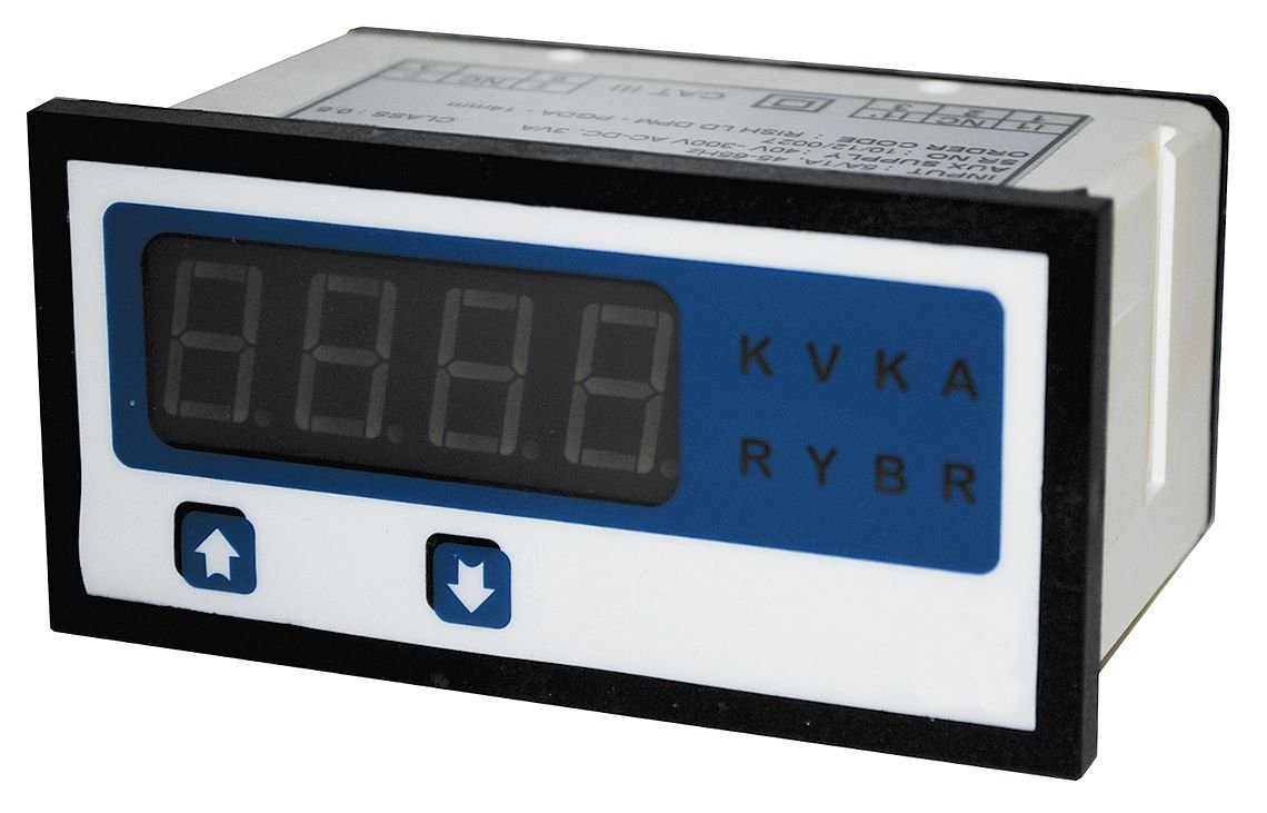 MT4W-AV-40, Meter, AC Volts, LED Display, W96xH48mm, 4 Digit, 0-500V Input, 3 Relay Outputs + 4-20mA Output, 100-240 VAC