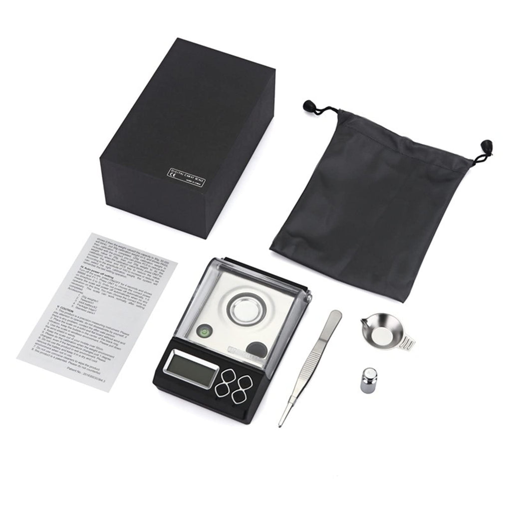 0.001G High Accuracy Digital Milligram Pocket Scales, Laboratory Analytical Balances High Sensitivity Weighing Pan,with Windshield,20g/0.001g