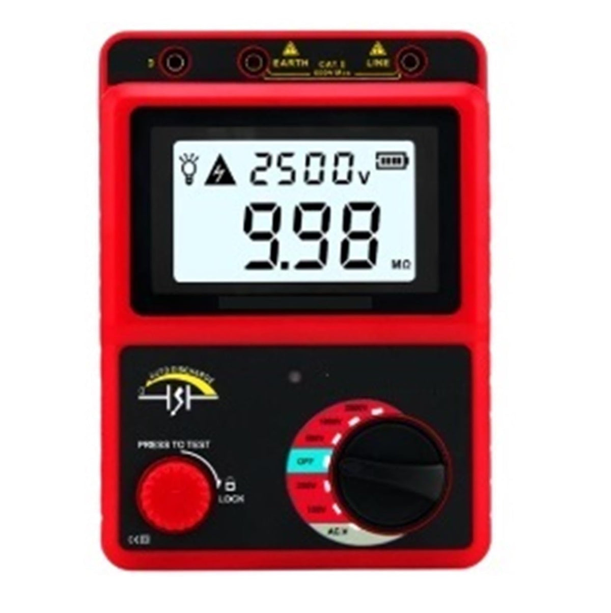 BIRAN Electrical High Resistance Meter AR907A+ 2500V Insulation Resistance Tester
