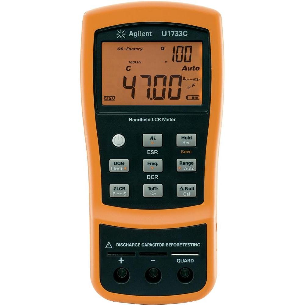 AGILENT TECHNOLOGIES U1733C Handheld LCR Meter, 184 x 87 x 41mm, 37g