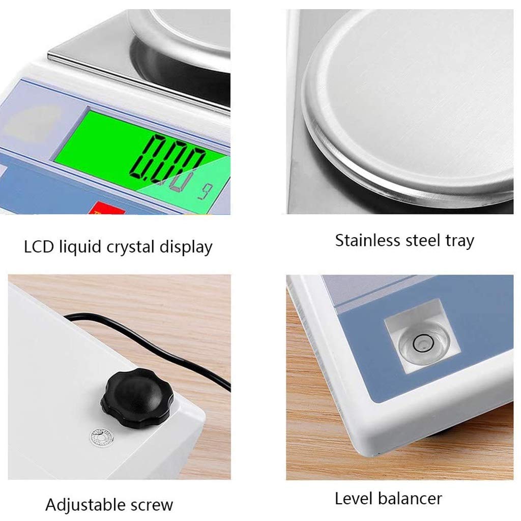 Scientific Gram Scale Analytical Balance Precision Lab Weighing and Counting with Windshield13 Unit Conversion LCD Display (2000g/0.01g) ()