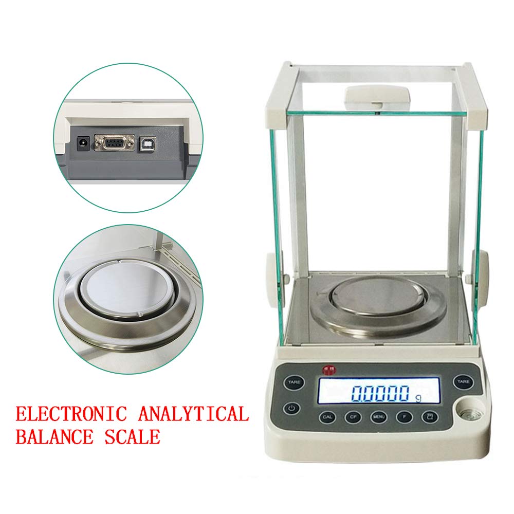 0.0001g Lab Analytical Balance,Lab Digital Electronic Analytical Balance Scale for Laboratories, Schools, Pharmacies, Jewelry Store.
