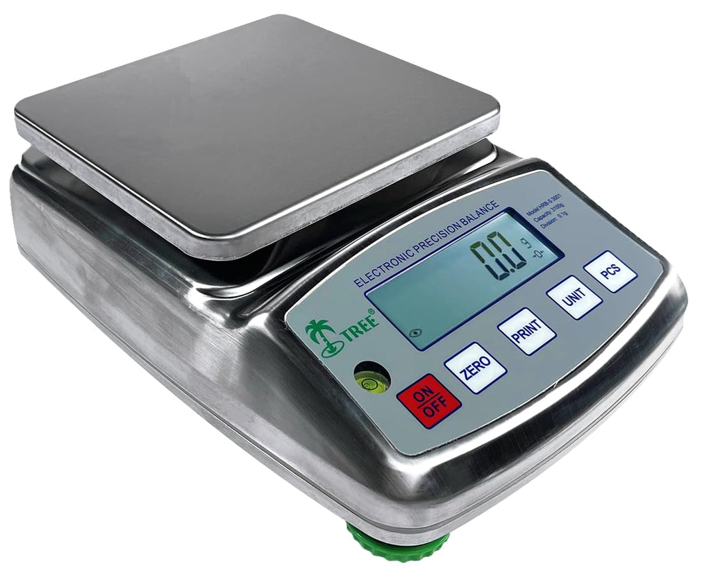 Top Loading Precision Scale, 3000 g x 0.01 g Stainless Steel Balance