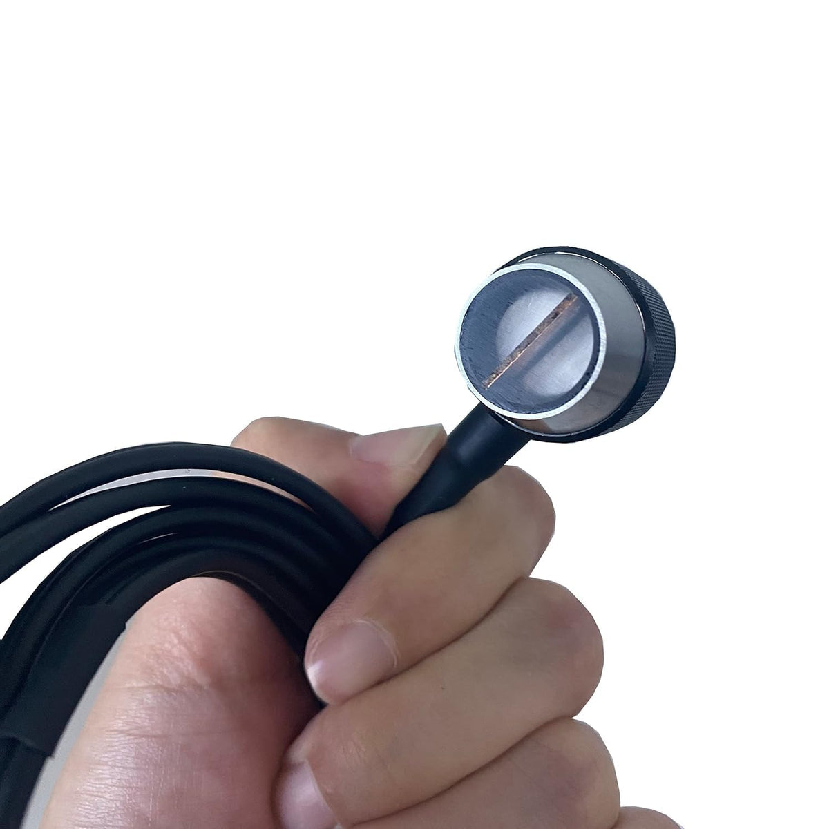 ZT-12 Ultrasonic Thickness Gauge Transducer 2MHz Cast Iron Probe with Measurement Range 4.0-300mm rystal Diameter 12mm Frequency 2MHz for UM-1 UM-1D UM-2 UM-2D UM-4 Ultrasonic Thickness Tester