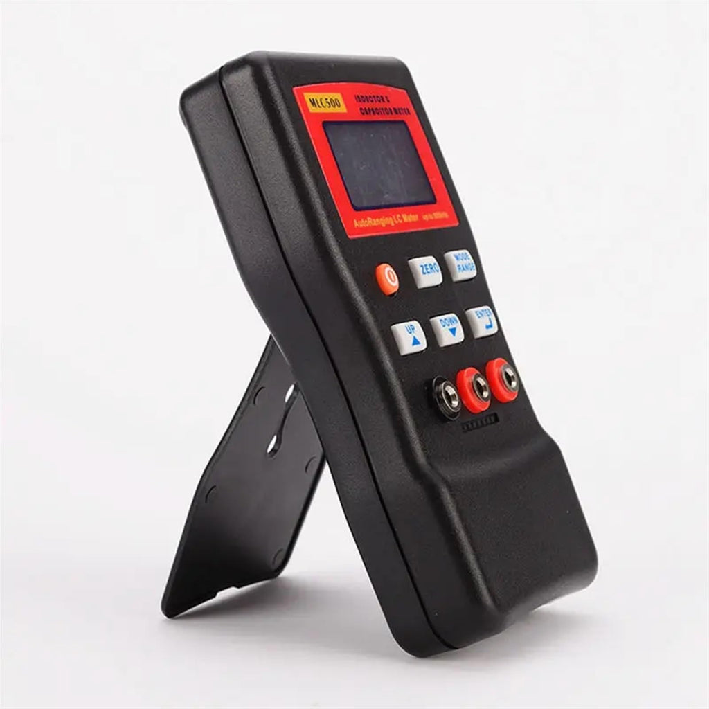 LCR Meters 500kHz Digital Capacitance Inductance Meter AutoRanging Component Tester MLC500 LC and RC Oscillation with Clip