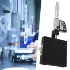 SEMX100AC Digital X-Axis Micrometer Cross Slide 0.01mm Precision Fine Adjustment Platform for Optical Lab Precision Measurement and Laser Positioning