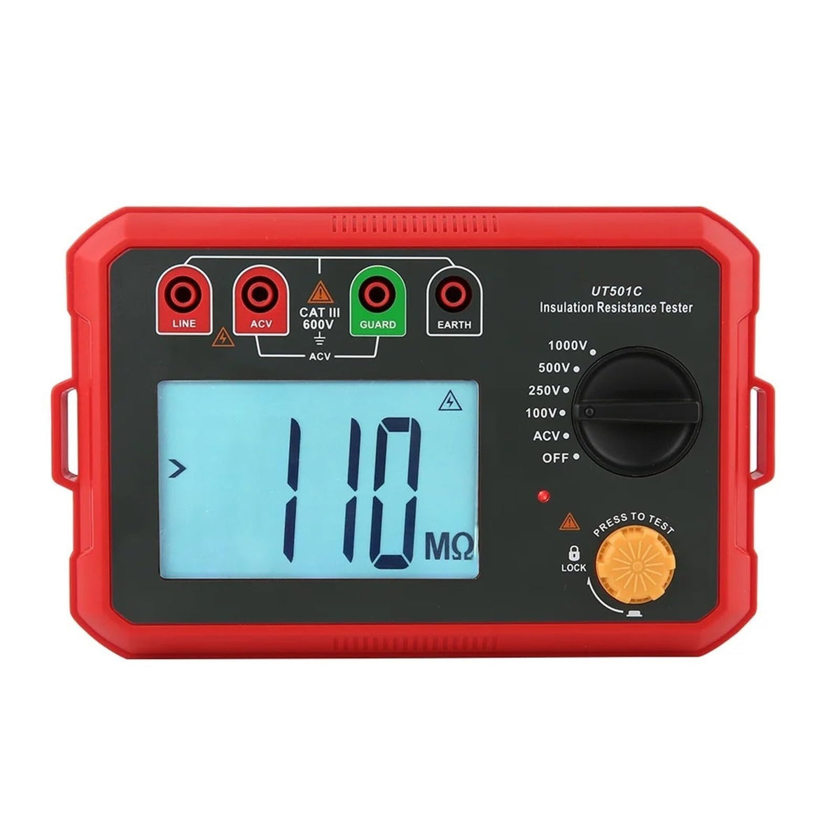 Resistance Meter, Insulation Resistance Tester Digital Ohmmeter Megohmmeter Professional Ohm Measurement Voltmeter UT501 UT502(UT501A)