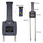 Moisture Meter TK100 Digital Grain Corn Rice Soybean Peanut Sorghum Soil Humidity Hygrometer Tester with Measuring Prob