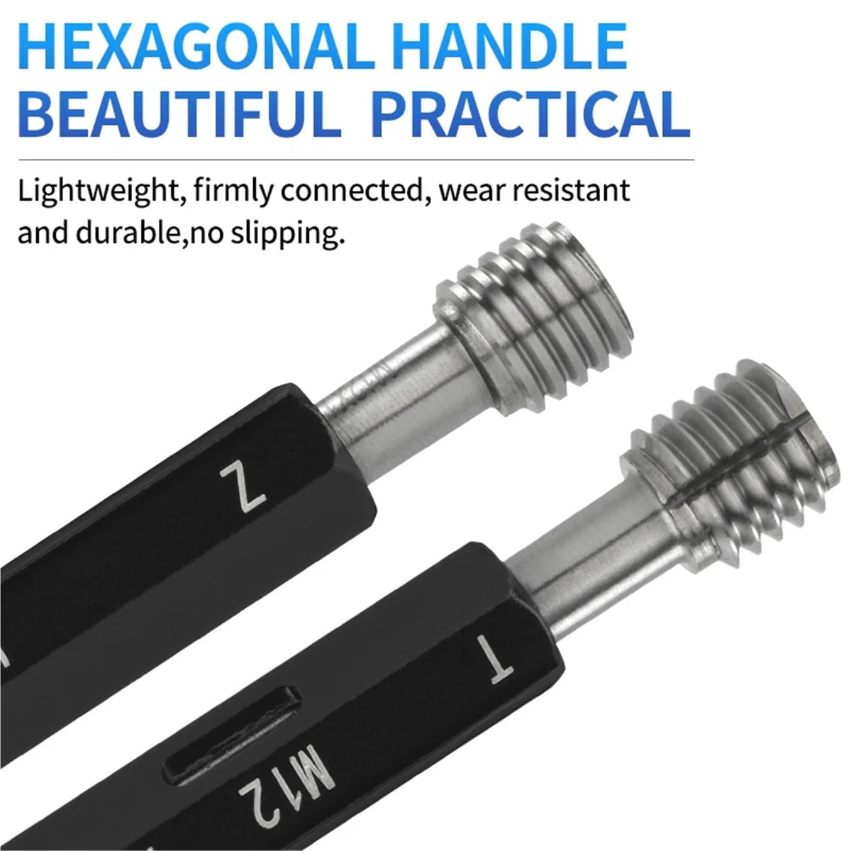 1 pcs Metric Gauge 7H M52-M58 High Precise Thread Plug Gauge Precise Internal Screw GageX0.5/0.75/1.0/1.25/1.5/2.0/3.0/4.0(M57X1.0-7H)