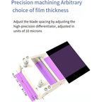 Adjustable Film Coating Applicator,100mm Film Coater, Micrometer Wet Film Preparation Device with Magnetic Scraper Design, 0-3500μm Coating Thickness Adjustable, for Printing, Paint